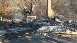 USA: Oroville Thompson Fire Devastation Homes Reduced to Ashes