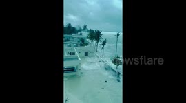 Barbados: Hurricane Beryl Batters Worthing Beach, Barbados