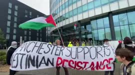 UK: Actionists disrupting the tech suppliers for Israel’s Elbit Systems with the support of Manchester locals