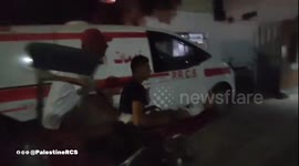 Gaza: Ambulance crews transported the injured from Nasser Hospital