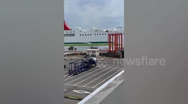 Ferry runs aground and gets stuck on rocks in Japan