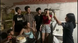 Confetti explosion causes sparks and blackout during Monterrey celebration