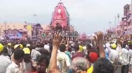 India: Thousands of devotees flock to eastern India for the second day of Lord Jagannath's Rath Yatra