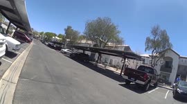 Police officer smashes window to save distressed pups locked inside sweltering van