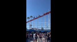 Emergency Evacuation on Santa Cruz Roller Coaster