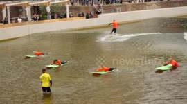 Netherlands: Surf pool in central Rotterdam