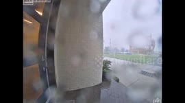 US: Camera Captures House Collapsing During Hurricane Beryl In Houston