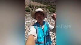 Influencer travels to Tibet in 78 days and picks up five tonnes of rubbish along the way