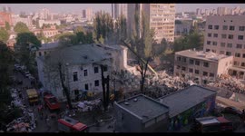 Recovery Efforts at the Okhmatdyt Children's Hospital Following Russian Missile Strike, Kyiv Ukraine.