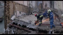 Recovery Efforts at the Okhmatdyt Children's Hospital Following Russian Missile Strike, Kyiv Ukraine.