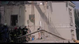 Recovery Efforts at the Okhmatdyt Children's Hospital Following Russian Missile Strike, Kyiv Ukraine.