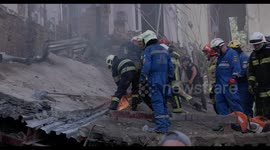 Recovery Efforts at the Okhmatdyt Children's Hospital Following Russian Missile Strike, Kyiv Ukraine.