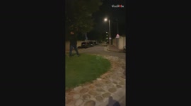 Woman sur-pee-rised after being the recipient of Instant Karma!