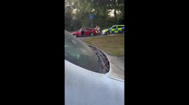 Man complies, Woman tries to put up a fight in hilarious video of drunk couple getting arrested