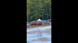Senderland Athletes On Slip And Slide