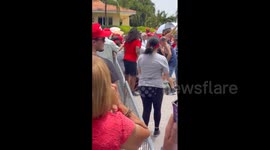 US: Trump Supporter Treated For Heatstroke At His Rally In Doral, FL