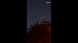 Awe-inducing footage of meteor shower over Fontana, California