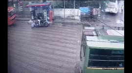 Petrol station employee run over by driverless bus in northern India