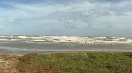 Tropical Storm in Galveston Island, USA