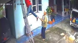 Quick-thinking grandmother saves life of electrician zapped by wires with YouTube CPR