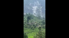 A major landslide occurred near the Patalganga-Langsi tunnel on the Badrinath National Highway in Chamoli district,