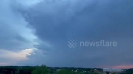Intense lightning storm over Natick, MA