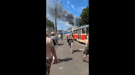 Children's hospital hit in Russian shelling, Kyiv