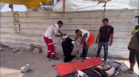 Gaza: Palestinian Medics Transport Injuries from Al-Ahli Baptist Hospital to Indonesian Hospital
