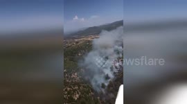 Turkey: Emergency Response Battles Forest Fire Threatening Bodrum