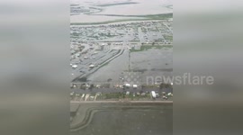United States: Coast Guard Helicopter Video Reveals Hurricane Beryl's Impact on Texas Coast