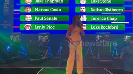 Laura Dundovic is mc for sim racing event in Sydney, Australia