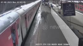 India: RPF rescues passenger falling from moving train in western India
