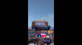 Woman captures the moment a malfunctioning firework struck the audience during Stadium of Fire