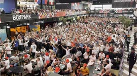 England fans chant It's Coming Home before England take on the Netherlands in the semi finals of Euros 2024