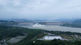 China: Three Gorges Dam Releasing Flood Water For The First Time This Year in Yichang