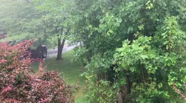 Intense Thunderstorm in Broome County