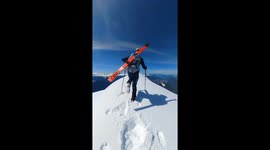 Mountaineer's harrowing slide saved by quick thinking companion