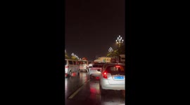 Plane crosses road, halting traffic in southern China