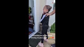 Touching moment: Little girl's gold medal win lightens grandmother's grief
