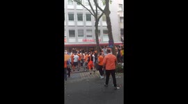 No Holds Barred: England and Netherlands fans brawl during Euro Cup Clash!