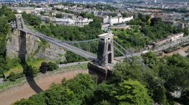 Manhunt as man 'dumps suitcases full of human remains' on Clifton Suspension Bridge