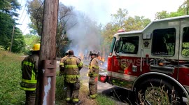3rd alarm building fire with collapse, Girardville, Pennsylvania