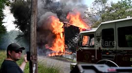 3rd Alarm Building fire with collapse  Girardville, Pennsylvania
