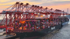 China: Yangshan Deep Water Port Area in Shanghai, China