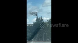 France: Spire Of Historic Rouen Cathedral Catches Fire 3