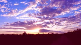 China: Time-lapse Footage Shows The Sunset Scenery in Zhangjiakou, China