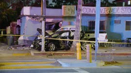 USA: Vehicle Into Structure Hit and Run in Vermont Vista