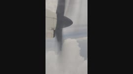 View from a flight from Dhaka to Cox's Bazar during the journey.