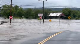Flooding hits Lyndonville, Vermont