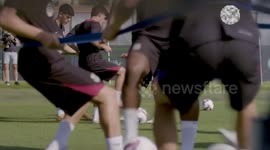 Hansi Flick's FC Barcelona starts the season with double training session